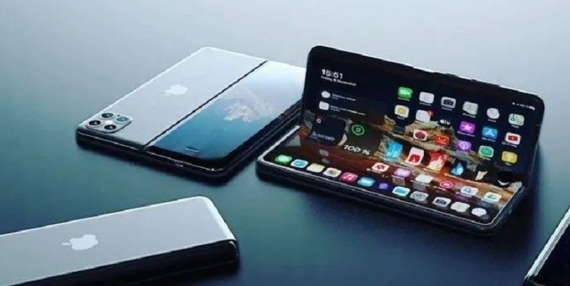 Apple foldable screen new phone with Silicon-carbon Si-C anode battries